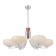 Savina chandelier 6he27 40W brown 72x72x60cm