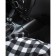 Plaid with heated car 12V, 45W (140x110 cm), fleece, black and white ADHC020