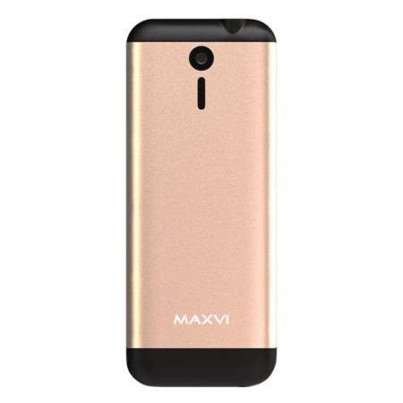 Cell phone MaxVi X10 2.8, 32MB, Microsd, 0.3MP, 2 SIM, golden-1