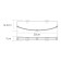 Glass shelf with rhin K-8744 side, silver