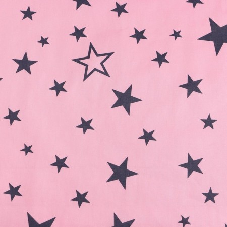 Printed "stars" Sh.160 cm, satin, 100% cotton-1