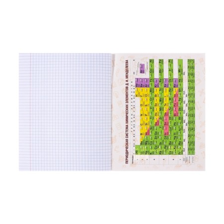 Notebook object neon animals Calligrata Top 48l Cl Chemistry, regional charts, neon print, offset-3