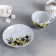 Tea steam porcelain "olives", 275 ml, cup D = 9.2 cm, saucer d = 15.1 cm, Mix drawing