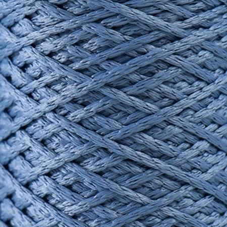 Knitting cord 100% polyester 1mm 200m/75 ± 10g (17-gray-blue)-2