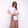 Bag Female Tout with zipper, white color