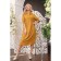 Female dress, size 50, mustard color