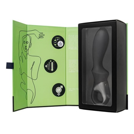 Unrealistic vibrator Satiffyer Heat Climax, 20.5 cm, silicone, black color-15