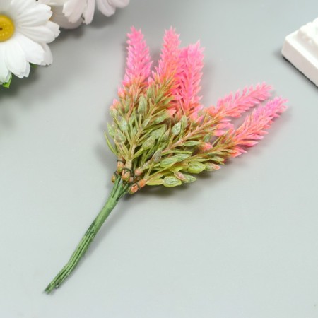 Artificial plant for the creativity of "lavender" 1 bouquet = 6 branches pink 14 cm-1