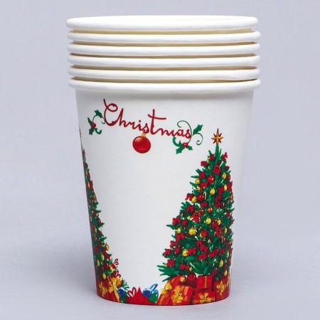 A glass of paper "New Year tree", a set of 6 pcs.-3
