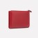 Women's wallet on the button, red color