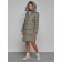 Coat insulated winter female, size 42, khaki color