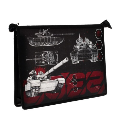A4, 325 x 230 x 55 mm notebook folder, zipper from above, plastic, PM-A4-29 calligrata "tank"-1