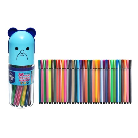Fleeters 36 colors, in a tube, stripes, blue bear