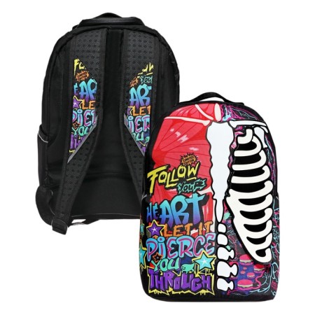 Youth backpack by Ergon. Spinka Phoenix 42*30*15 Univ "Skeleton Street" 64154