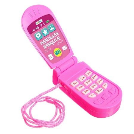 Musical telephone "Princess", Russian voice acting, lighting effects, works from batteries, mix-2