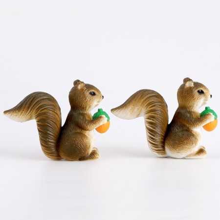 Miniature Puppet "Squirrel with acorns", set 2 pcs., Size 1 pc. - 2 × 5.5 × 4 cm-2