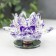 Souvenir glass "Violet lotus on the stand" rotates 5.5x9x9 cm