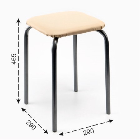 Stool collapsible TE3 r ivory-1