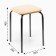 Stool collapsible TE3 r ivory