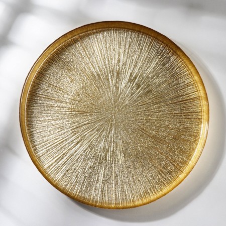 Serving dish "Link", d = 28 cm, gold color