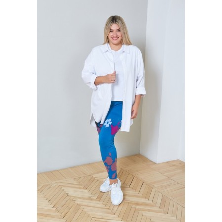 Female legins, size 66, blue color-4