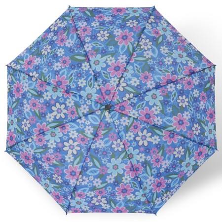 Mechanical “Flowers” ​​umbrella, 3 additions, 8 spokes, r = 48 cm, color mix-10