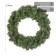 Christmas wreath "Starry" 40 cm., 90 branches