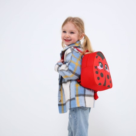 Baby backpack for the girl "God's ladybug", district. 23x20.5 cm-10