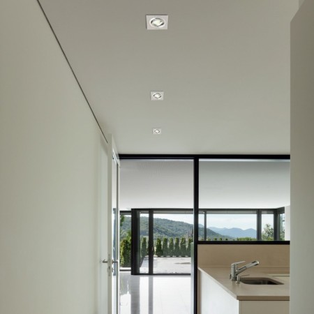 Building lamp Mantra Basico, GU10, 1x12W, 92x92x24 mm, Nickel color-2
