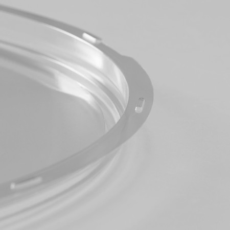 The plastic disposable lid to the menage, d = 26 × 4.2 cm, round, 110 pcs/pc, the color is transparent-6