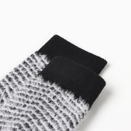 Women's terry socks minku, black color, rr 36-41-1