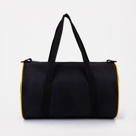 Sports bag with lightning, long belt, black/yellow color-1