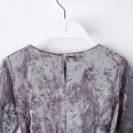 Платье для девочки нарядное KAFTAN «Куколка», цвет серый, рост 86-92, размер 28-11