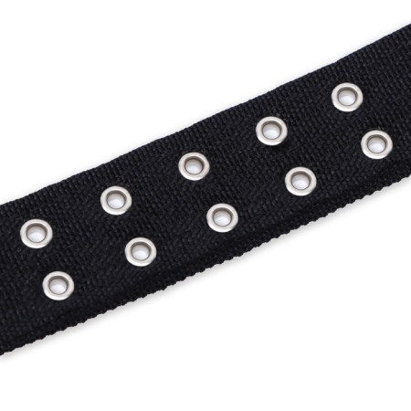 Four-layer collar with a swivel, 65 x 4 cm, Osh 54-60 cm, polyester, black-8