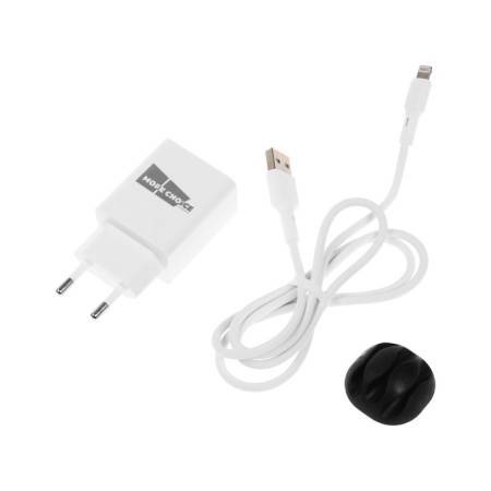 Network charger More Choice NC24I, 2.1A, Lightning cable, white-3