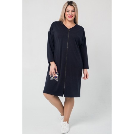 Women's dress, size 52, dark blue color