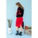 Female skirt, size 42, red color