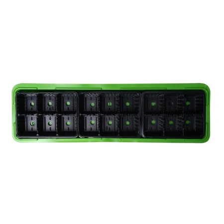Mini-Pirate for seedlings, 57 × 18 × 14.5 cm, 3 inserts, 18 cells, Greengo-4