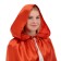 Carnival cloak, satin, terracotta color, length 100 cm
