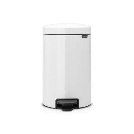Brabantia Newcon bucket, plastic inner bucket, with a pedal, white color, 12 liters