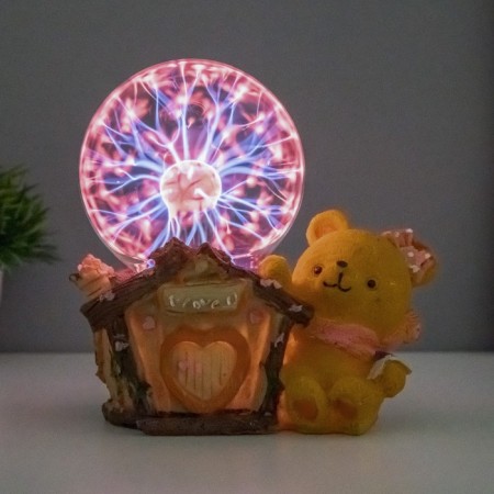 Plasma ball "Bear" color 14x12x17 cm Risalux-1