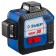 Laser bison cross 3D 34908_z01, 3 rays, 20/70 m, ± 4 °, ± 0.3 mm/m, 1/4 "and 1/5"
