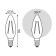 LED LED Filament Filament 9W candle 4100K neuter. Bel. E14 710lm Gauss 103801209