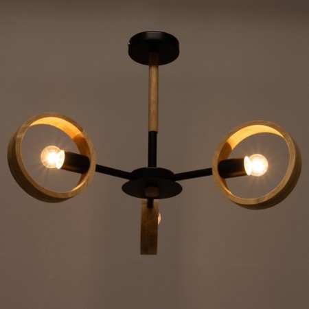Chandelier 1057/3bk E27 60W black 70x70x55 cm Bayerlux-2