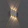 Facade lamp "Ray", FSD-011, 6 W, 3000K, 3 rays, IP65, 220 V, metal, white