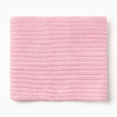 Scarf (clamp) children, pink color, size 108x26 cm-2