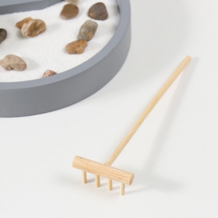 Zen Garden "Buddha by a tree" sand+candle 22.5x17x17 cm-4