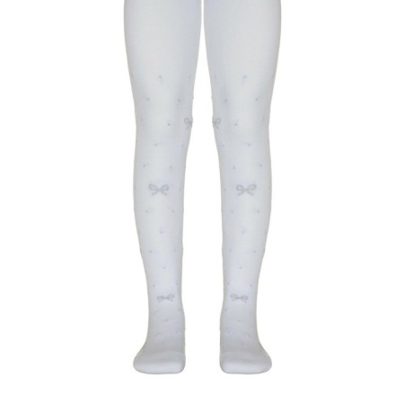 Pantyhose baby cotton Conte kids tip-top, height 104-110 cm, white color