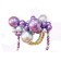 Set for creating compositions from balloons, set of 52 pcs., Violet, silver
