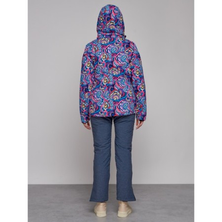 Ski jacket female winter, size 42, blue color-11